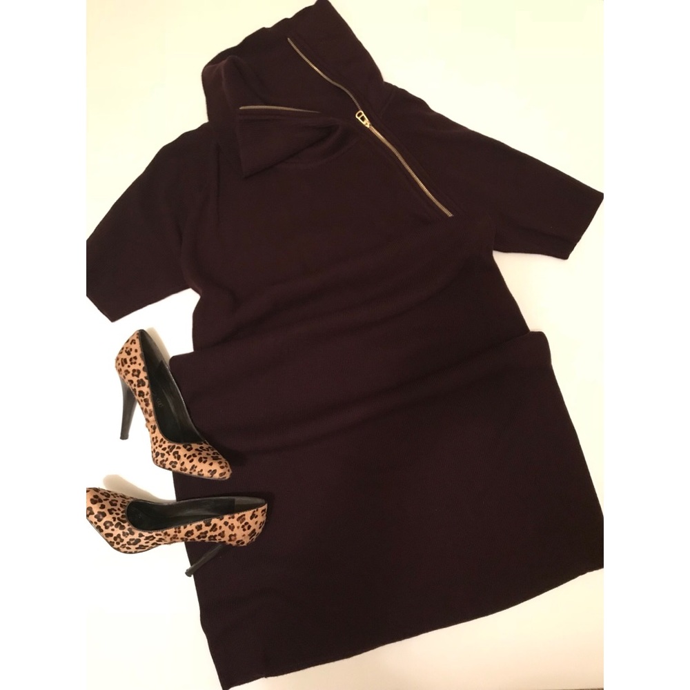 Calvin Klein Burgundy Sweater Dress. Size XL.